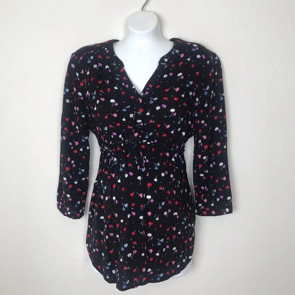Motherhood Maternity Drawstring Blouse
